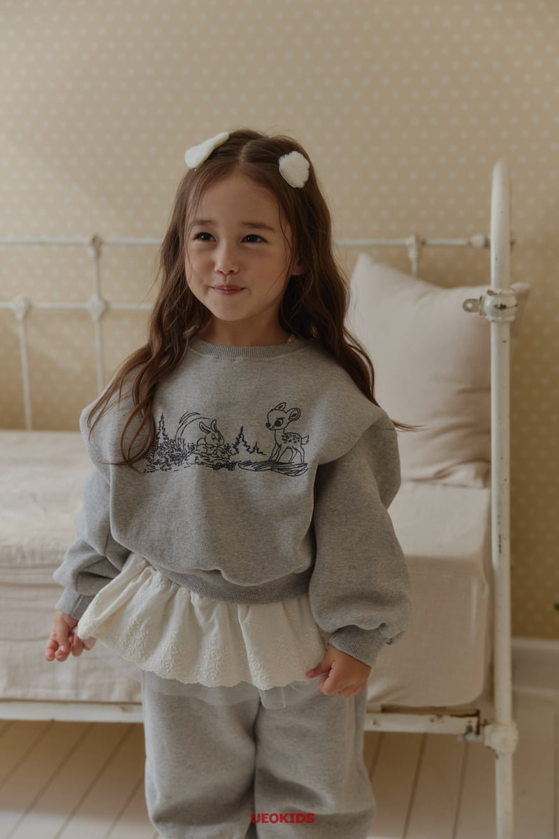 U Eo - Korean Children Fashion - #stylishchildhood - Hug Me Lace Jogger Pants - 11
