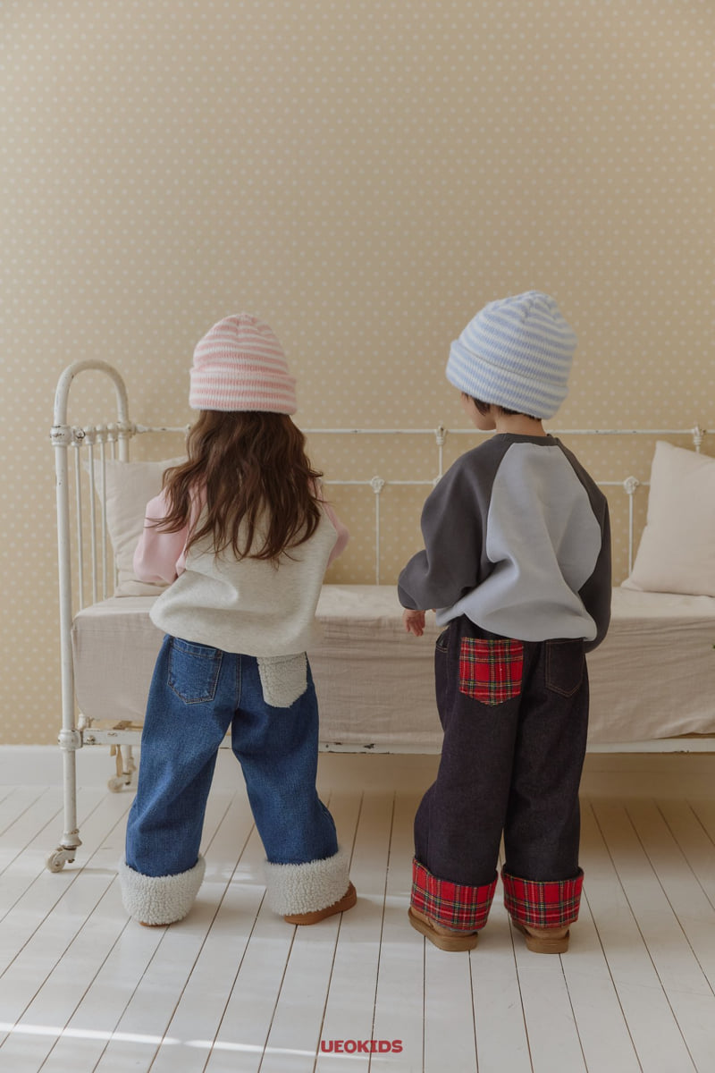 U Eo - Korean Children Fashion - #todddlerfashion - Jelly Roll Up Denim Pants - 7