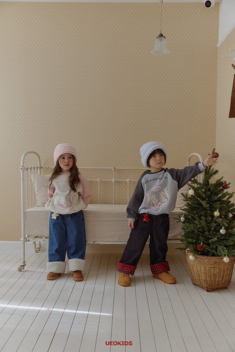 U Eo - Korean Children Fashion - #toddlerclothing - Squirrel Raglan Sweatshirt - 10