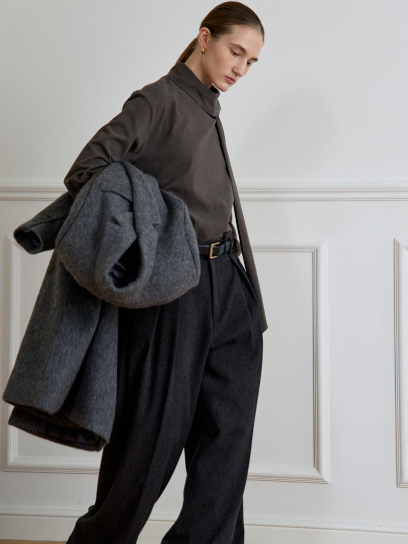 Understanding - Korean Women Fashion - #momslook - Deep Doff Pants - 10