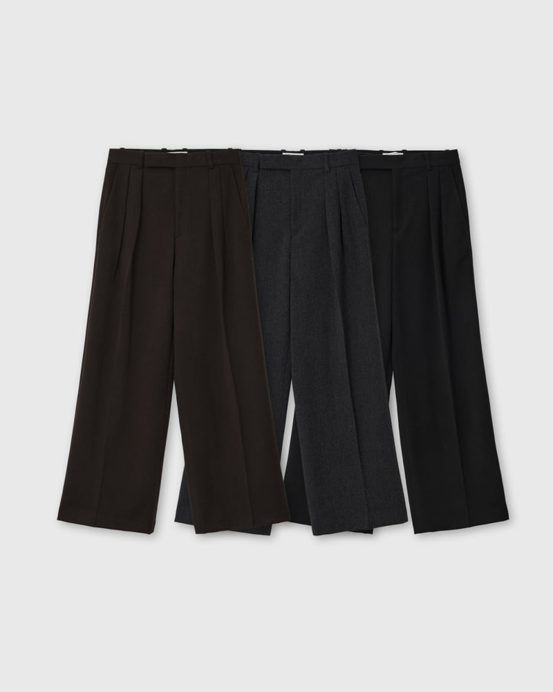 Understanding - Korean Women Fashion - #momslook - Deep Doff Pants - 2