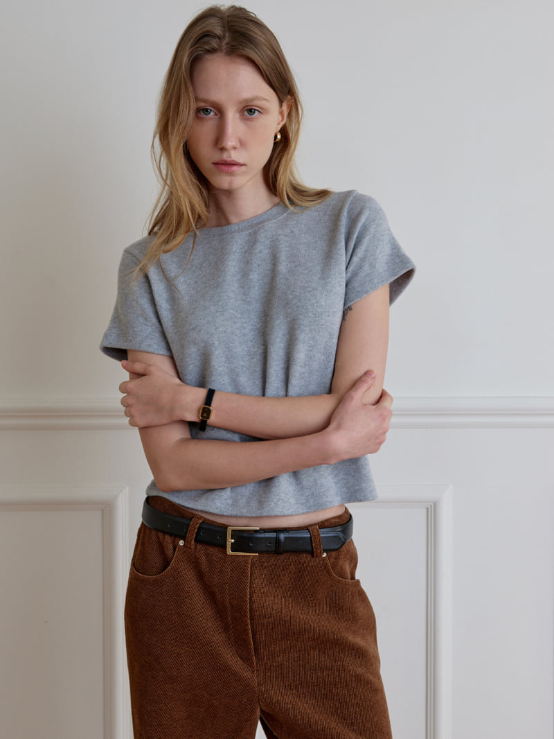 Understanding - Korean Women Fashion - #womensfashion - Louis Fleece Short Sleeve Tee - 4