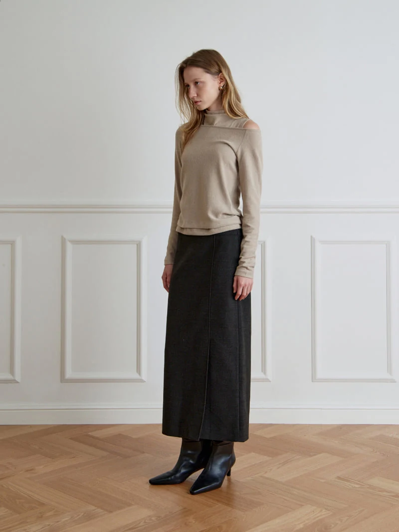 Understanding - Korean Women Fashion - #momslook - Slit Long Skirt - 3