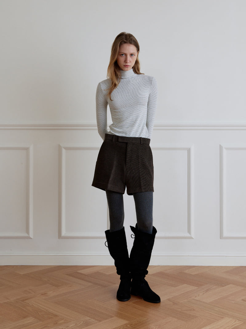 Understanding - Korean Women Fashion - #momslook - Snow Mock Neck Tee