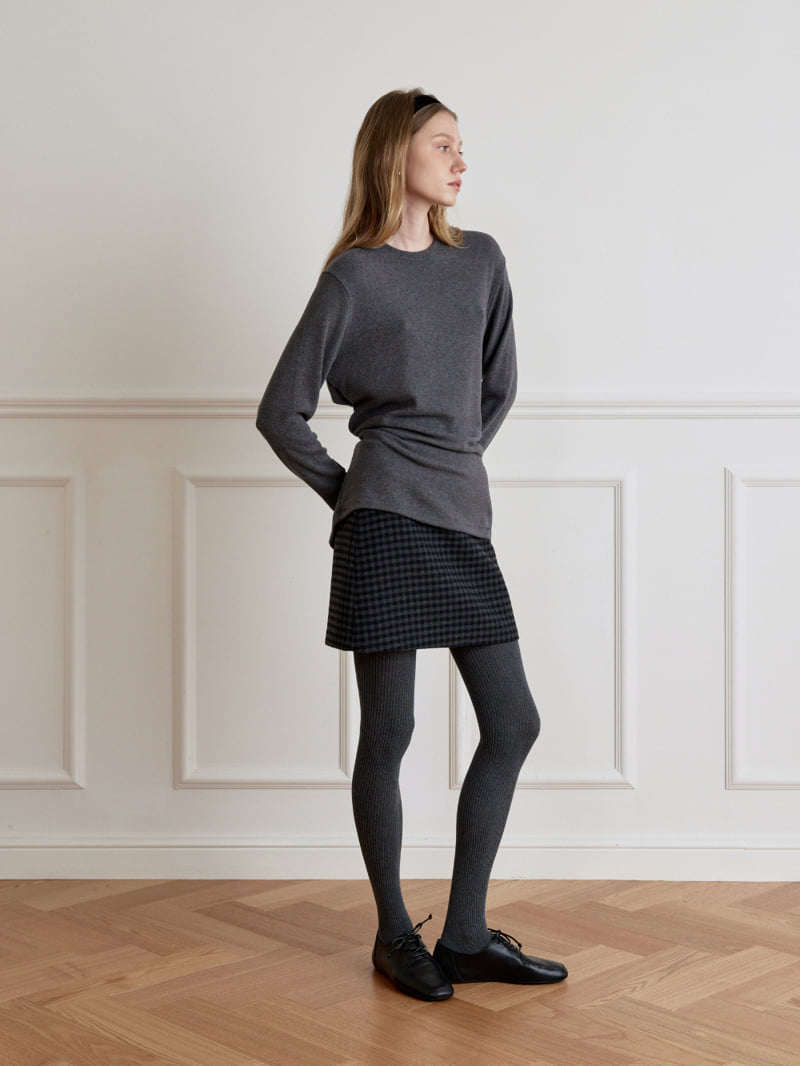 Understanding - Korean Women Fashion - #momslook - Midi Wool Check Skirt - 5