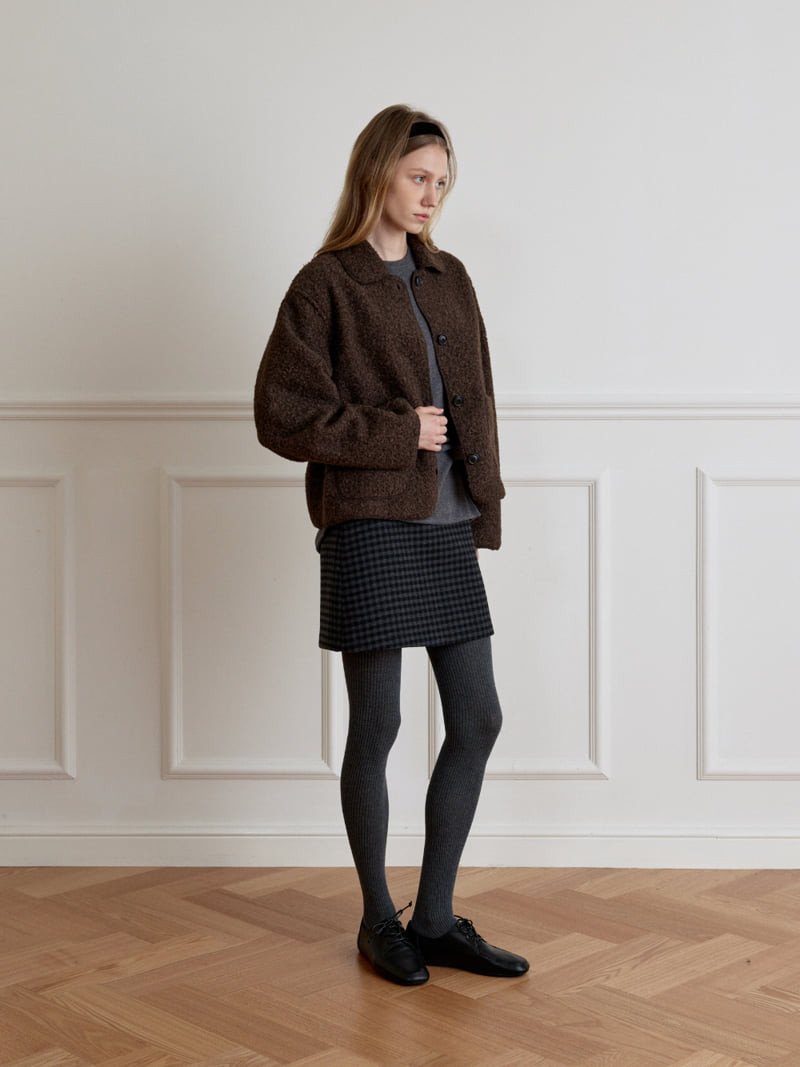 Understanding - Korean Women Fashion - #momslook - Midi Wool Check Skirt - 9