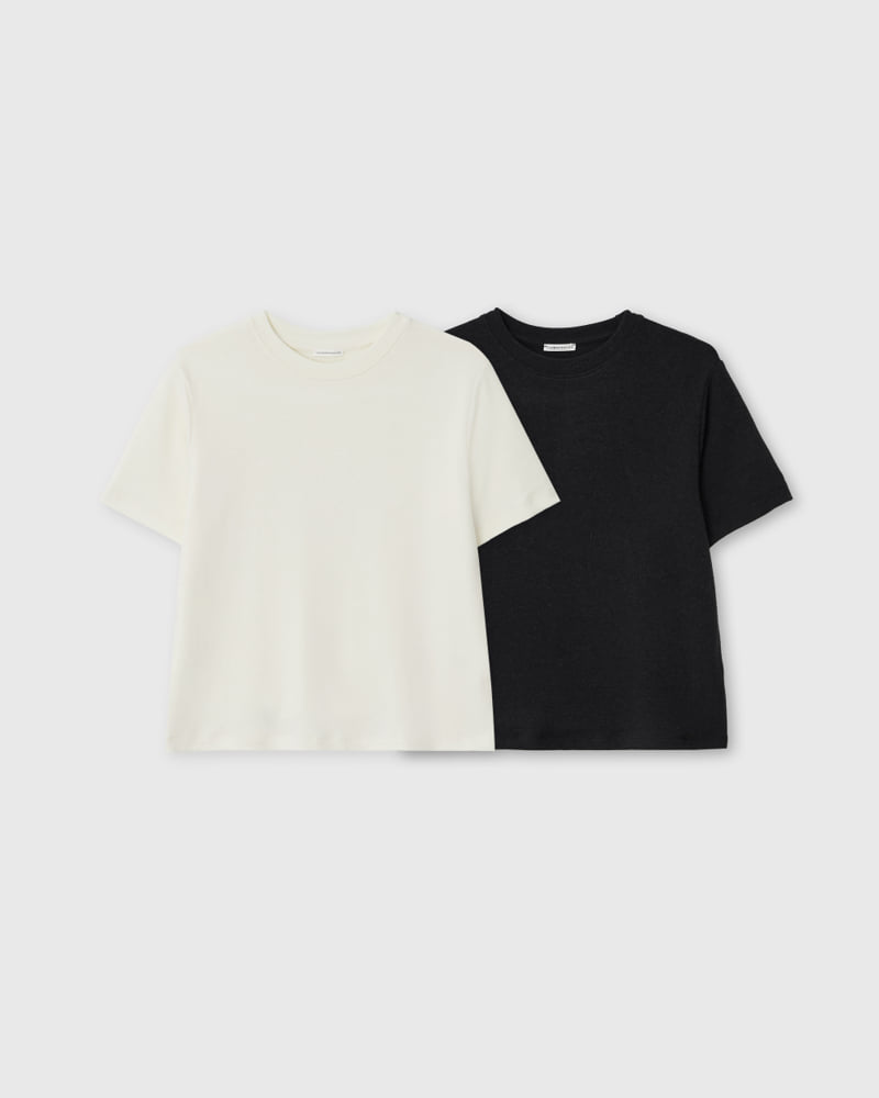 Understanding - Korean Women Fashion - #momslook - Angora Warm Short Sleeve Tee