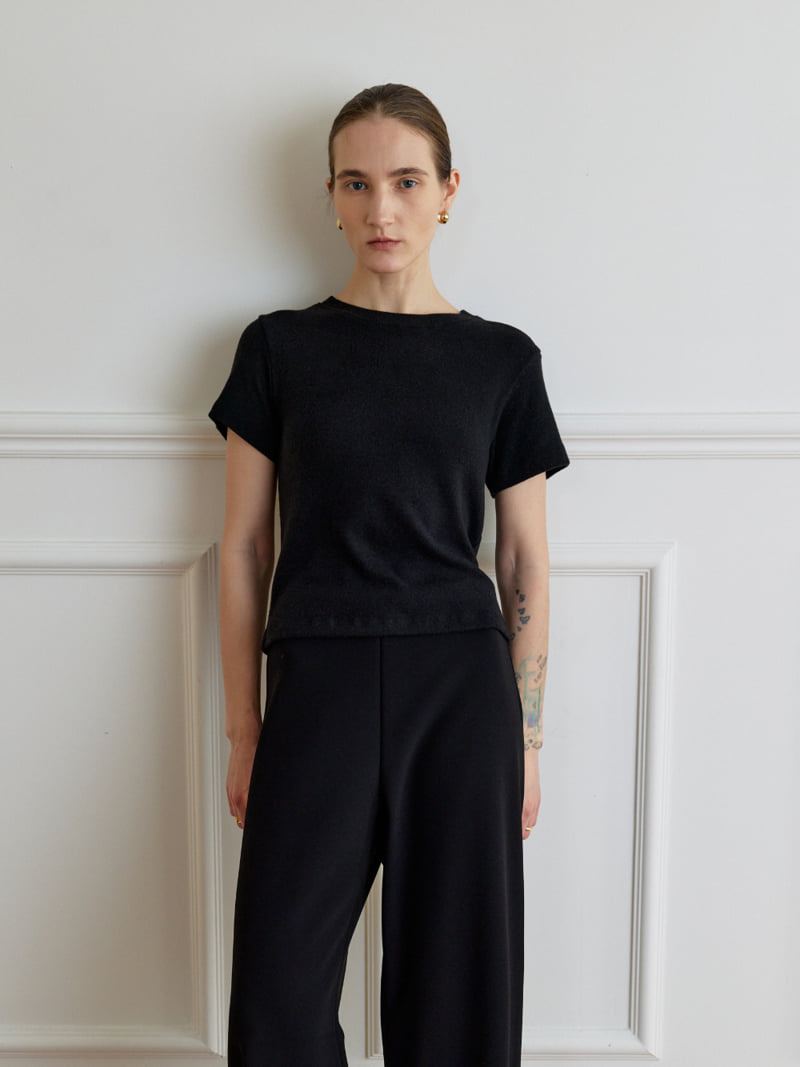 Understanding - Korean Women Fashion - #momslook - Angora Warm Short Sleeve Tee - 4
