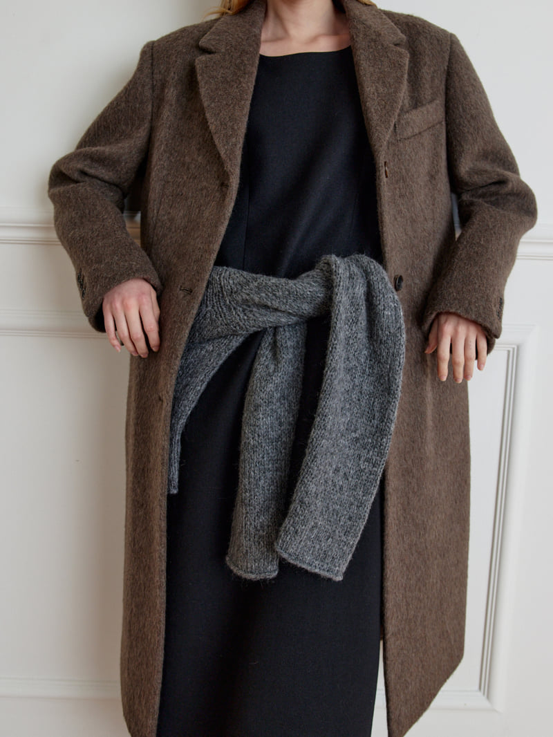Understanding - Korean Women Fashion - #momslook - Line Long Wool One-piece - 10