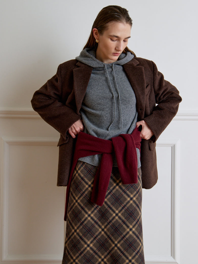 Understanding - Korean Women Fashion - #momslook - Wool Hood Knit - 7