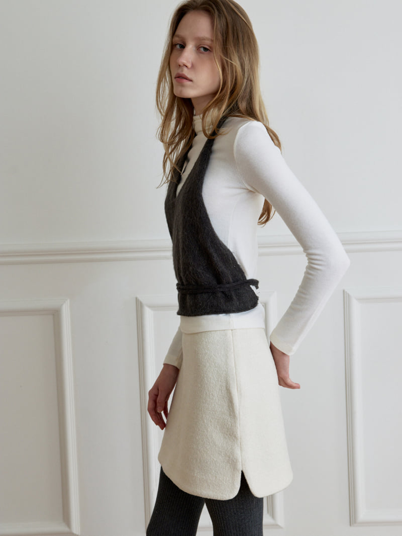 Understanding - Korean Women Fashion - #pursuepretty - Circle Wool Mini Skirt - 5