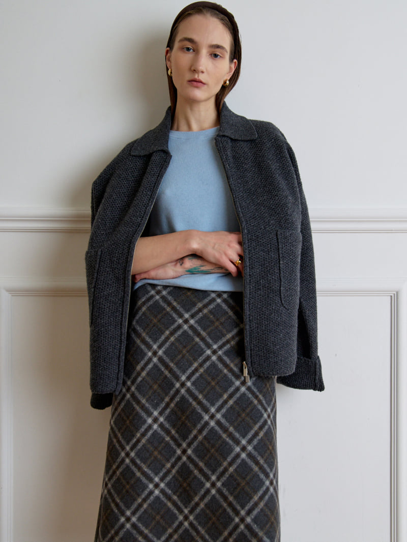 Understanding - Korean Women Fashion - #restrostyle - Check Midi Skirt - 7