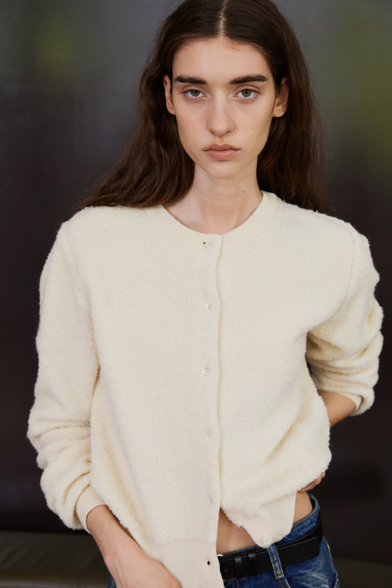 Understanding - Korean Women Fashion - #restrostyle - Wool Boucle Cardigan - 4