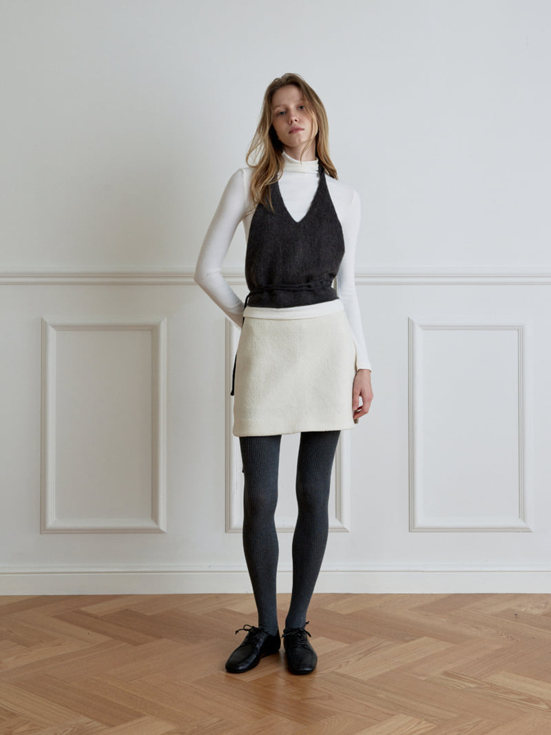 Understanding - Korean Women Fashion - #vintageinspired - Circle Wool Mini Skirt - 3