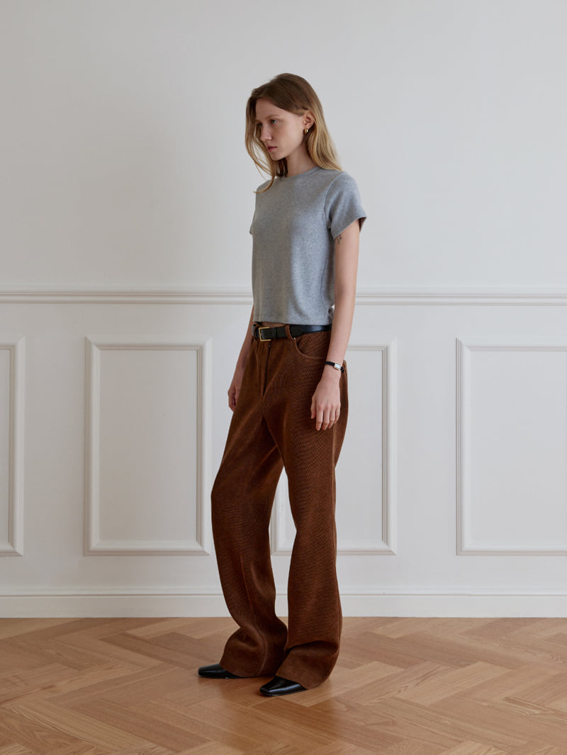 Understanding - Korean Women Fashion - #womensfashion - Louis Fleece Short Sleeve Tee - 3