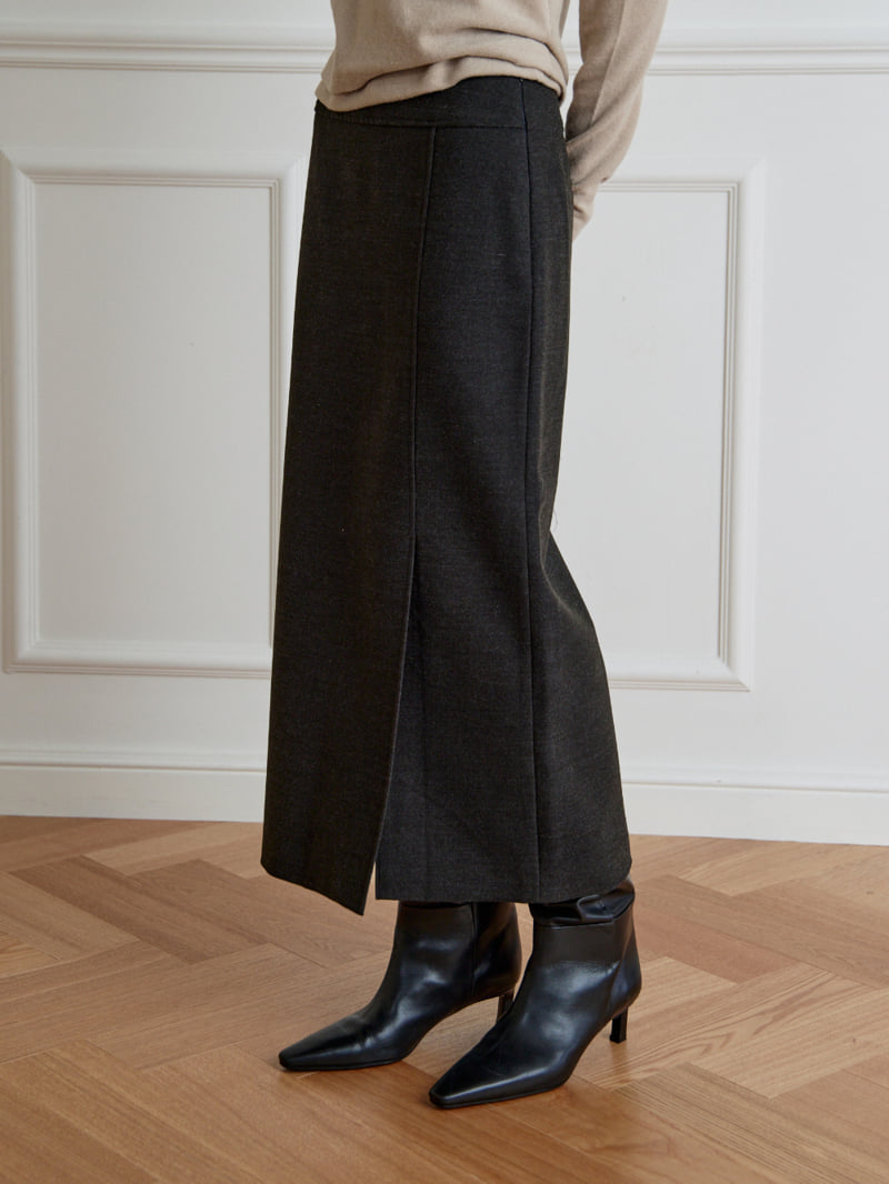 Understanding - Korean Women Fashion - #womensfashion - Slit Long Skirt - 6