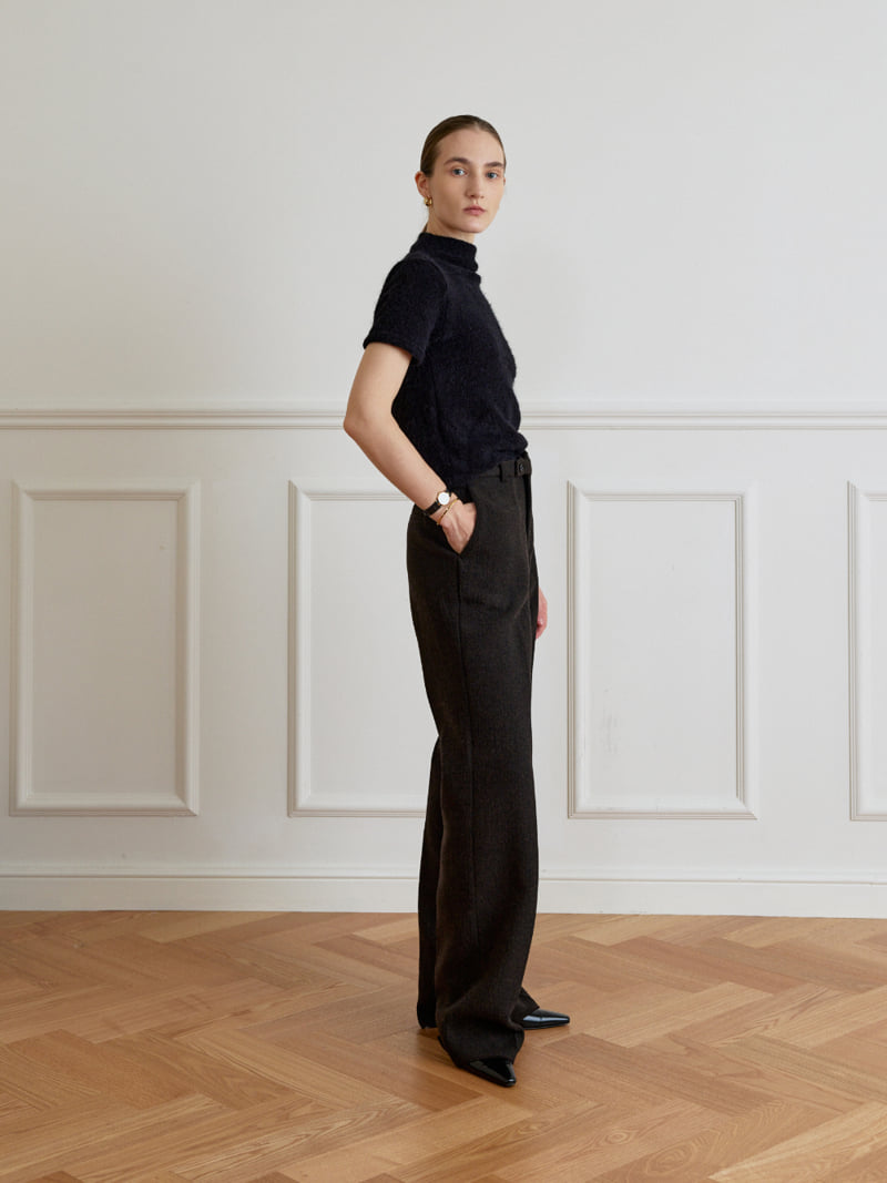 Understanding - Korean Women Fashion - #momslook - Rich Basic Wool Pants - 4