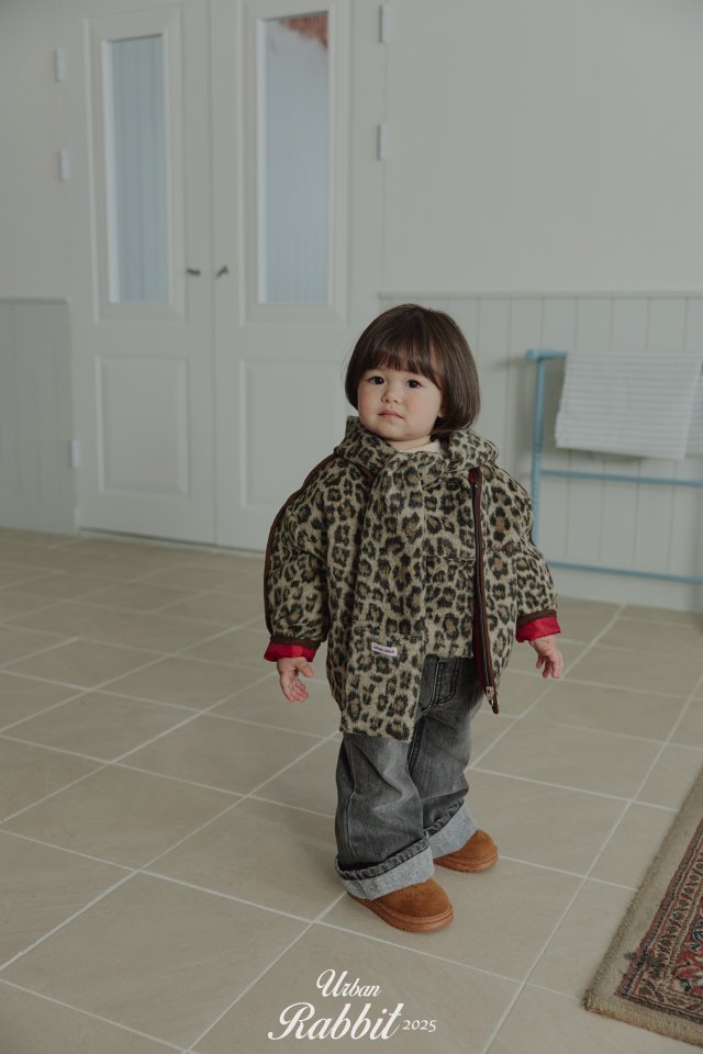 Urban Rabbit - Korean Children Fashion - #Kfashion4kids - Leopard Padding Jacket - 5