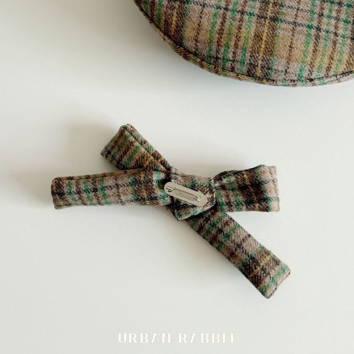 Urban Rabbit - Korean Children Fashion - #Kfashion4kids - Check Beret Ribbon Pin Set - 5