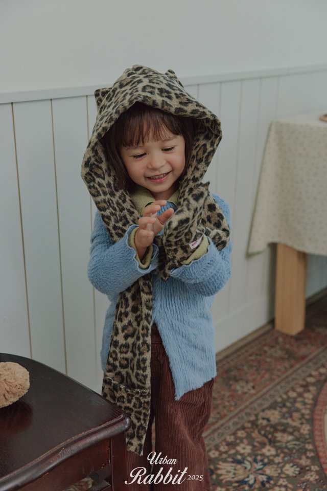 Urban Rabbit - Korean Children Fashion - #childofig - Leopard Hood Muffler - 7