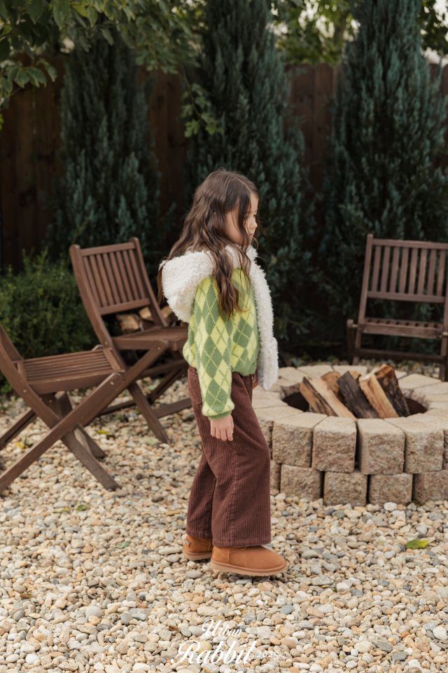 Urban Rabbit - Korean Children Fashion - #stylishchildhood - Choco Chip Corduroy Pants - 4
