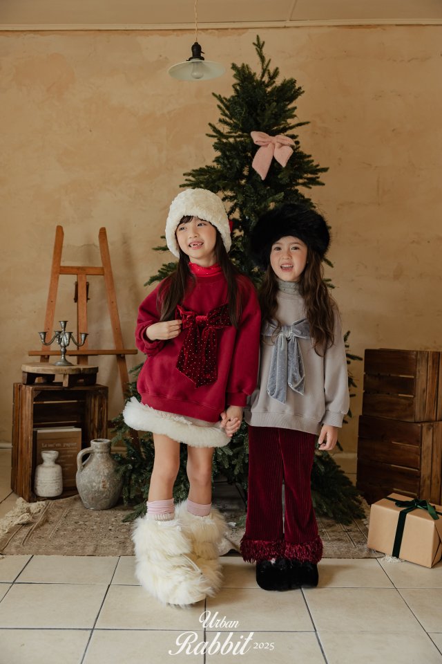 Urban Rabbit - Korean Children Fashion - #childofig - Velvet Ribbon Sweatshirt - 6