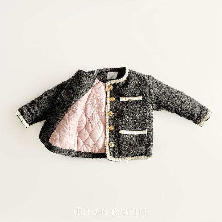 Urban Rabbit - Korean Children Fashion - #childofig - Tweed Winter Coat - 11