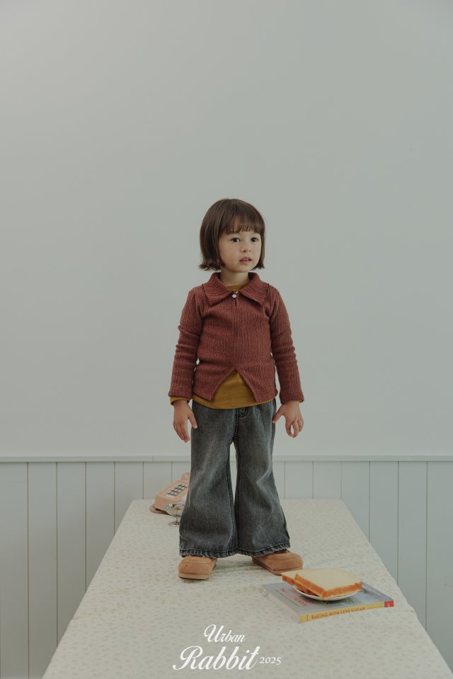Urban Rabbit - Korean Children Fashion - #childofig - Button Rib Tee - 5