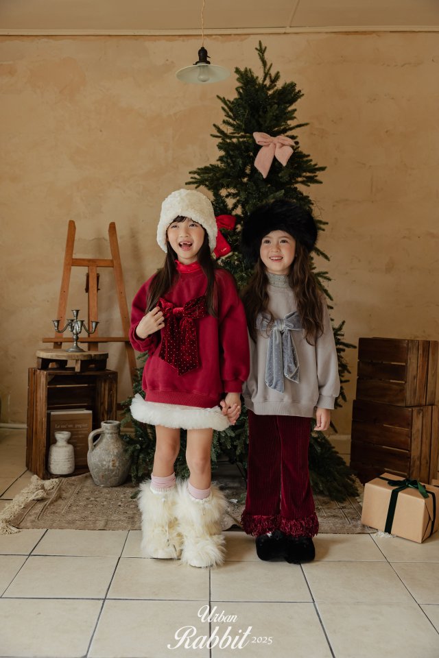 Urban Rabbit - Korean Children Fashion - #childrensboutique - Velvet Ribbon Sweatshirt - 7
