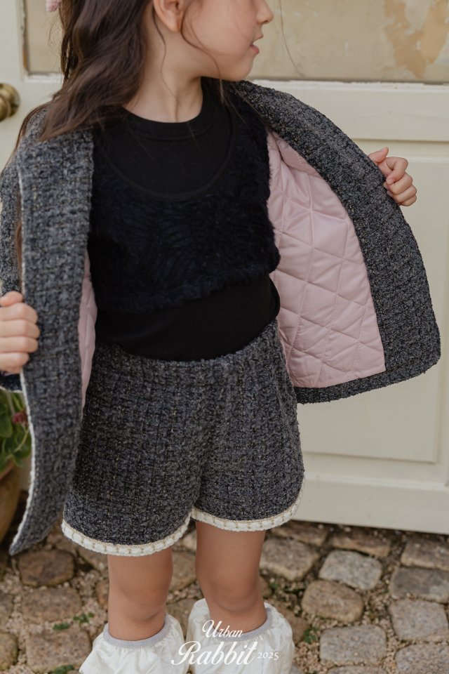 Urban Rabbit - Korean Children Fashion - #childrensboutique - Tweed Winter Coat - 12