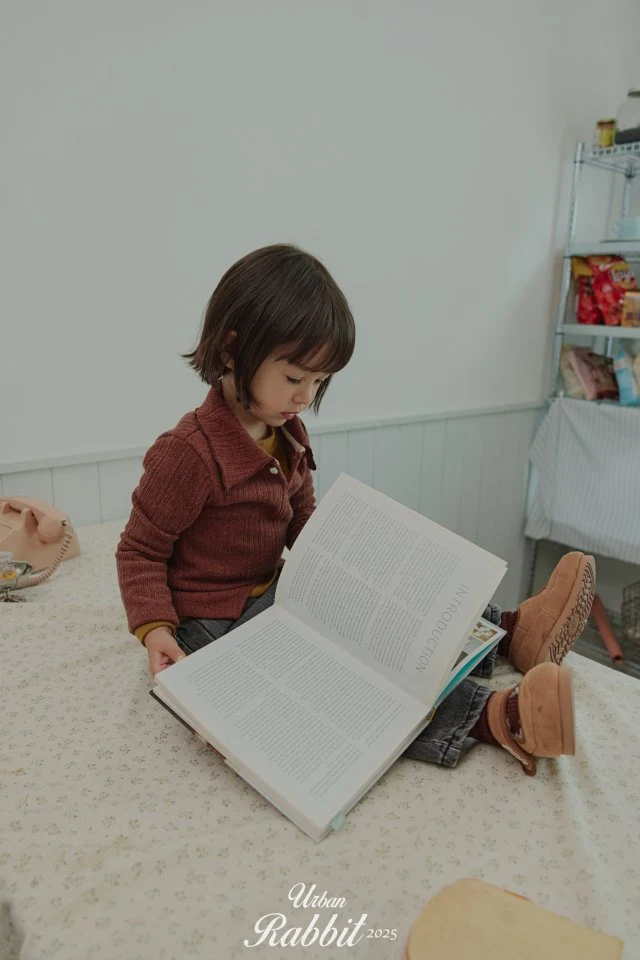 Urban Rabbit - Korean Children Fashion - #childrensboutique - Button Rib Tee - 6