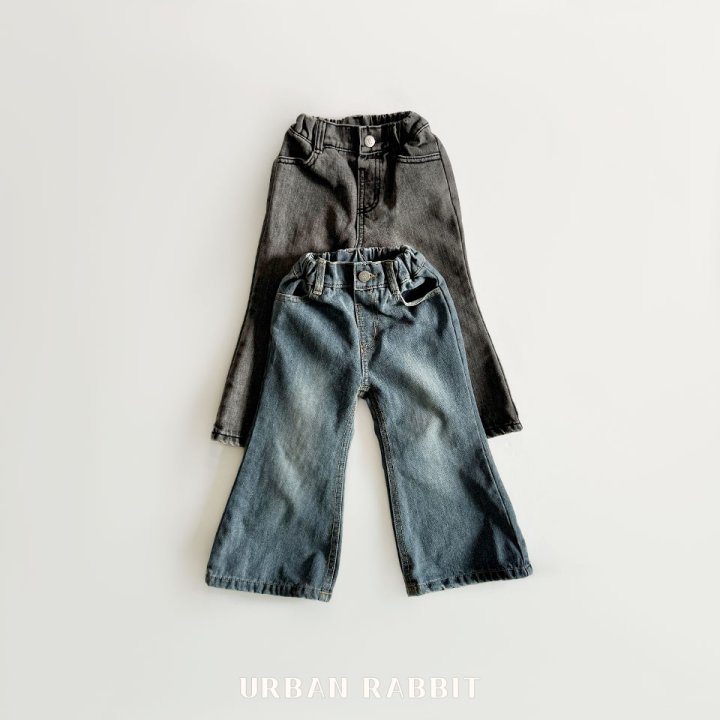 Urban Rabbit - Korean Children Fashion - #childrensboutique - Warm Flare Denim Pants - 12
