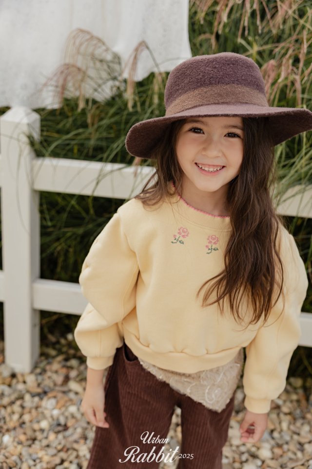 Urban Rabbit - Korean Children Fashion - #designkidswear - Flower Picot Sweatshirt - 10