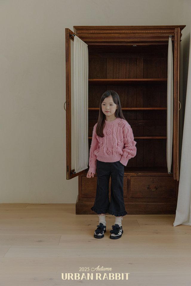 Urban Rabbit - Korean Children Fashion - #designkidswear - Round Flower Knit - 10