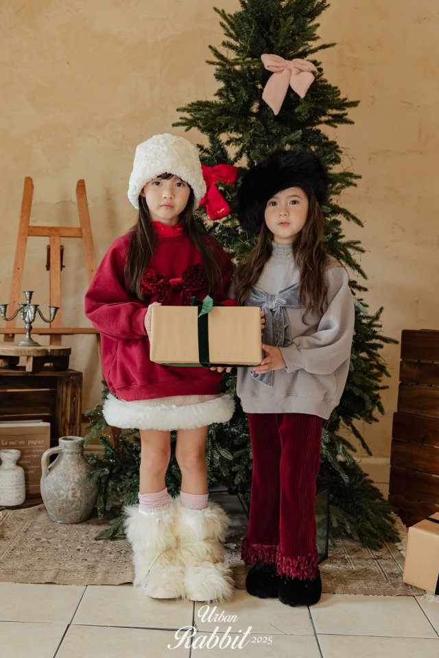 Urban Rabbit - Korean Children Fashion - #designkidswear - Velvet Ribbon Sweatshirt - 8