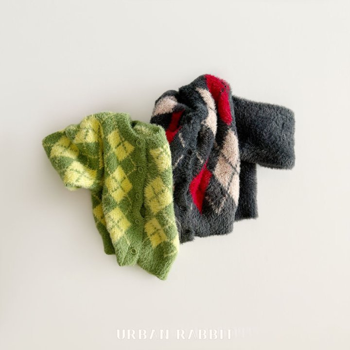 Urban Rabbit - Korean Children Fashion - #designkidswear - Argyle Cardigan - 12