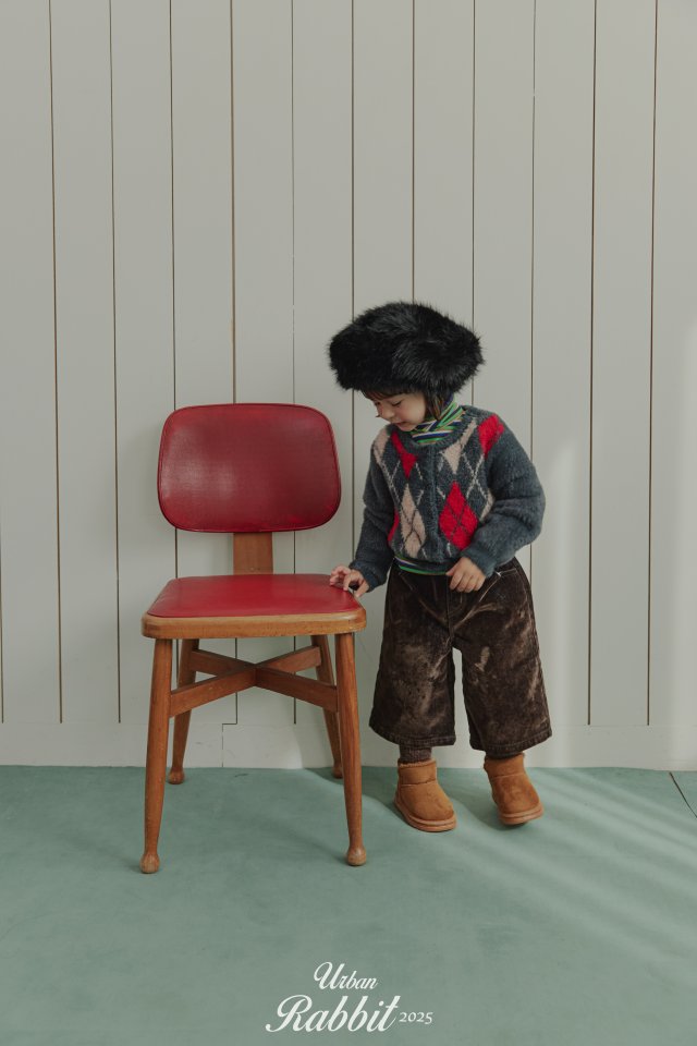 Urban Rabbit - Korean Children Fashion - #discoveringself - Velvet Denim Bermuda Pants - 8
