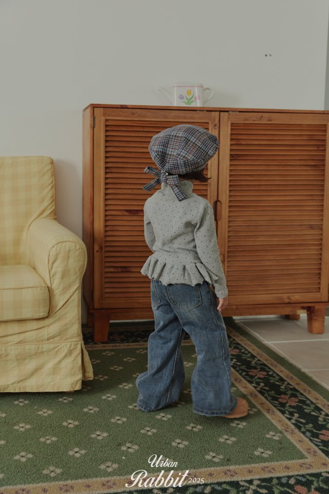 Urban Rabbit - Korean Children Fashion - #discoveringself - Warm Dot Frill Tee - 3