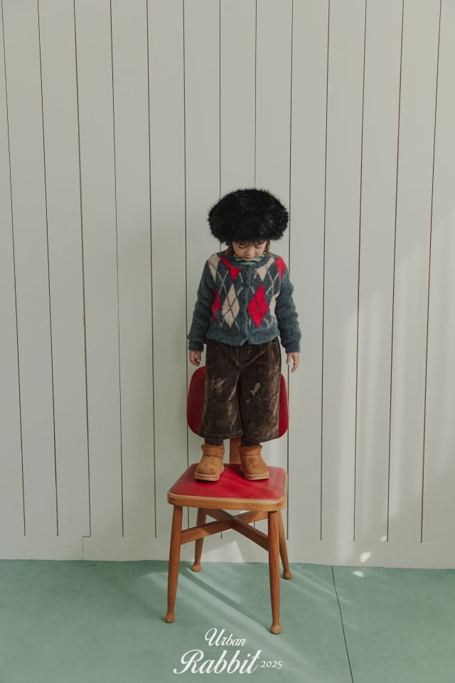 Urban Rabbit - Korean Children Fashion - #fashionkids - Velvet Denim Bermuda Pants - 9