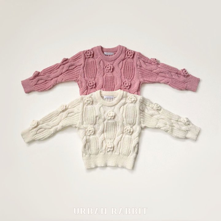 Urban Rabbit - Korean Children Fashion - #fashionkids - Round Flower Knit - 12