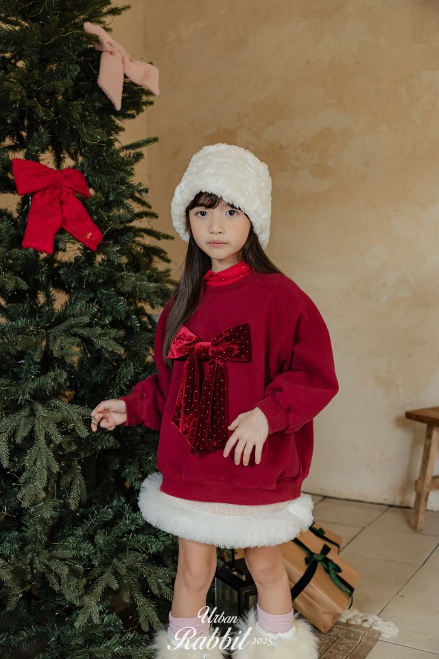 Urban Rabbit - Korean Children Fashion - #fashionkids - Velvet Ribbon Sweatshirt - 10