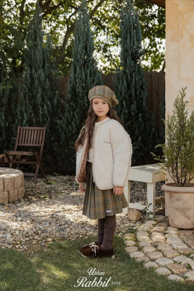 Urban Rabbit - Korean Children Fashion - #fashionkids - Check Long Skirt - 7