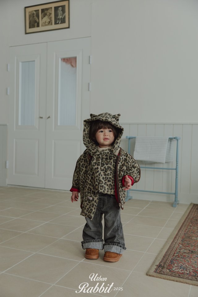 Urban Rabbit - Korean Children Fashion - #fashionkids - Leopard Padding Jacket