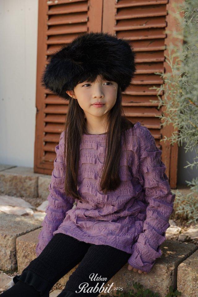 Urban Rabbit - Korean Children Fashion - #kidsshorts - Wave Knit Tee - 6