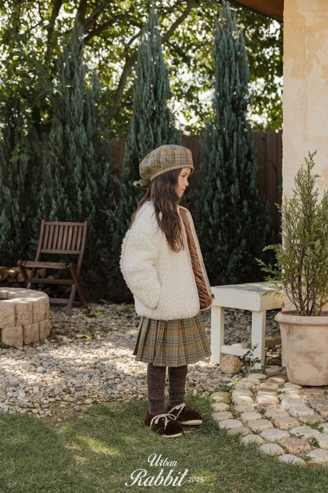 Urban Rabbit - Korean Children Fashion - #kidsshorts - Check Long Skirt - 8