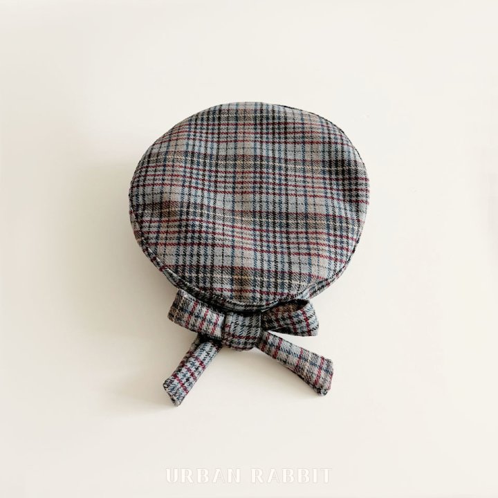 Urban Rabbit - Korean Children Fashion - #kidsshorts - Check Beret Ribbon Pin Set - 2