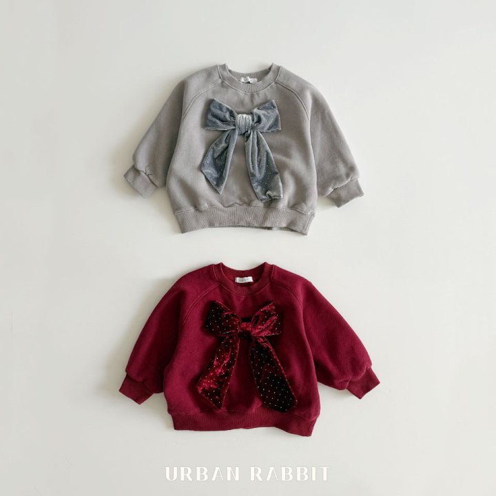 Urban Rabbit - Korean Children Fashion - #kidsstore - Velvet Ribbon Sweatshirt - 12