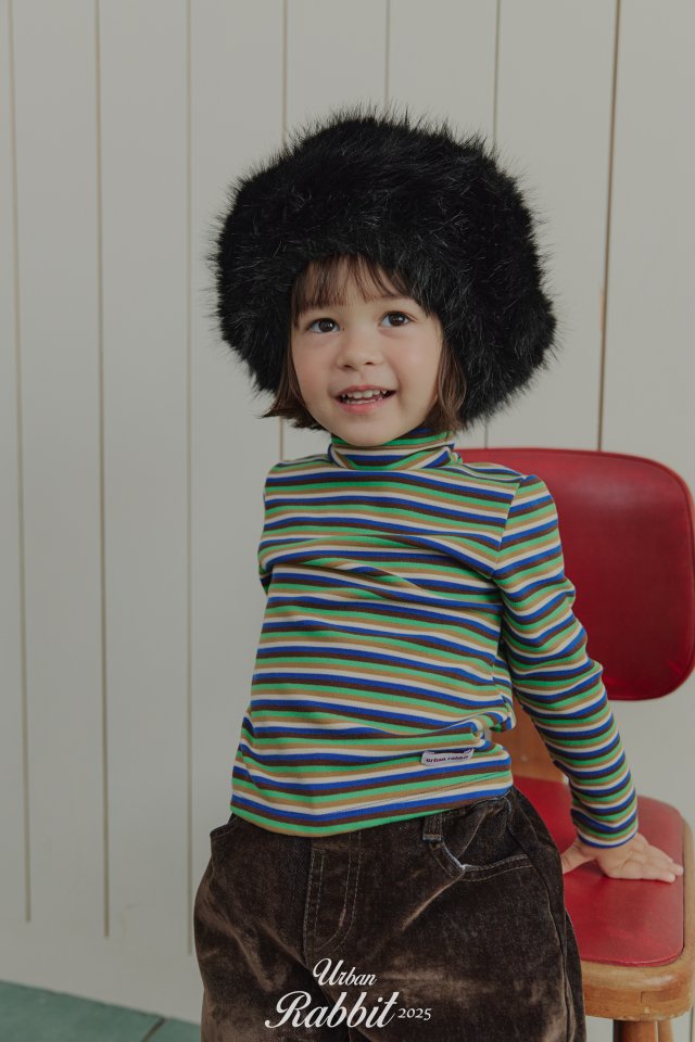 Urban Rabbit - Korean Children Fashion - #kidsstore - Kotatsu Half Turtleneck Tee - 7
