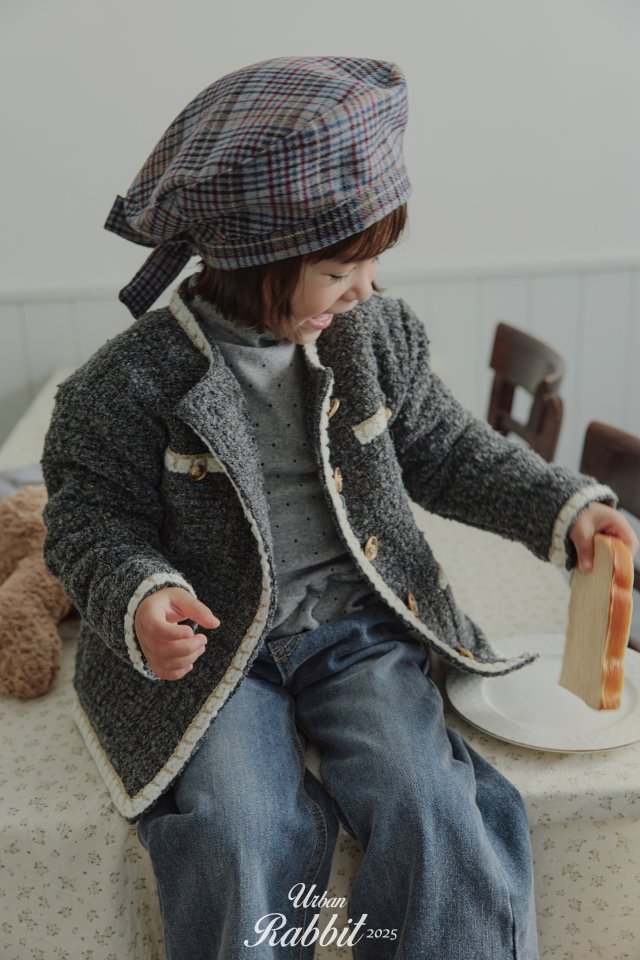 Urban Rabbit - Korean Children Fashion - #kidsstore - Tweed Winter Coat