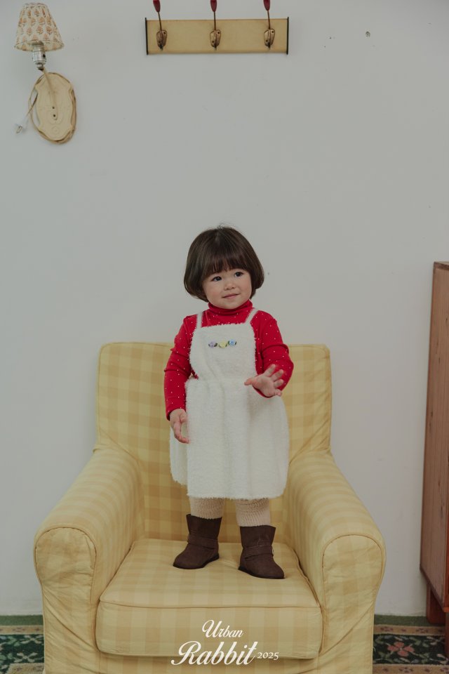 Urban Rabbit - Korean Children Fashion - #kidzfashiontrend - Warm Dot Frill Tee - 7